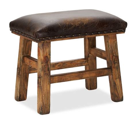 pottery barn leather stool|Pottery Barn Furniture for sale in Lunds, Wisconsin